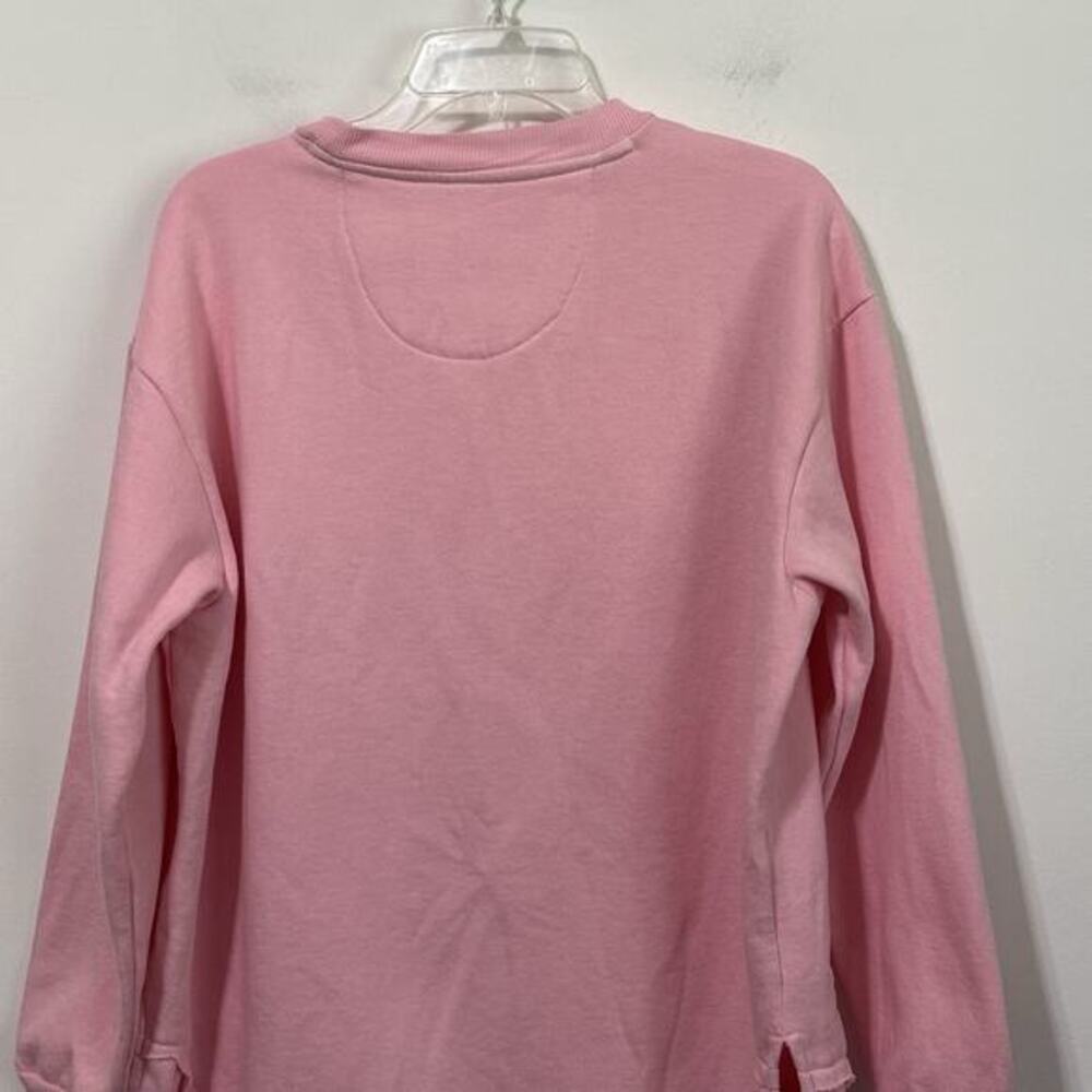 Simply Southern Game Day Sweatshirt Pink Womens L Casual‎ Long Sleeve FLAW - Picture 6 of 9